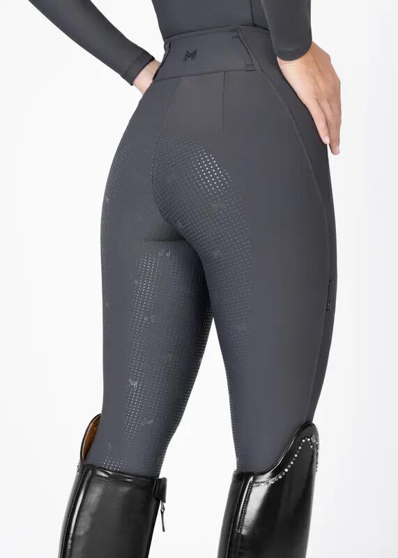 Pantalón Mujer Equitación Maximilian Vision Full Grip Grafito 4/7