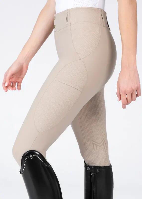 Pantalón Mujer Equitación Maximilian Aero Full Grip Beige 4/7
