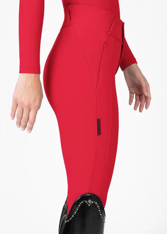 Pantalón Mujer Equitación Maximilian Vision Full Grip Granadina 4/7