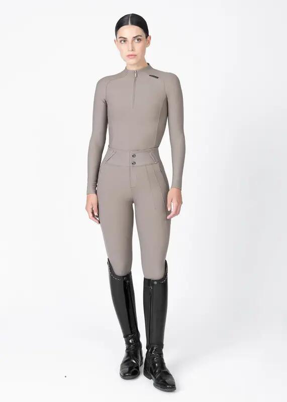 Pantalón Mujer Equitación Maximilian Vision Full Grip Topo 6/7