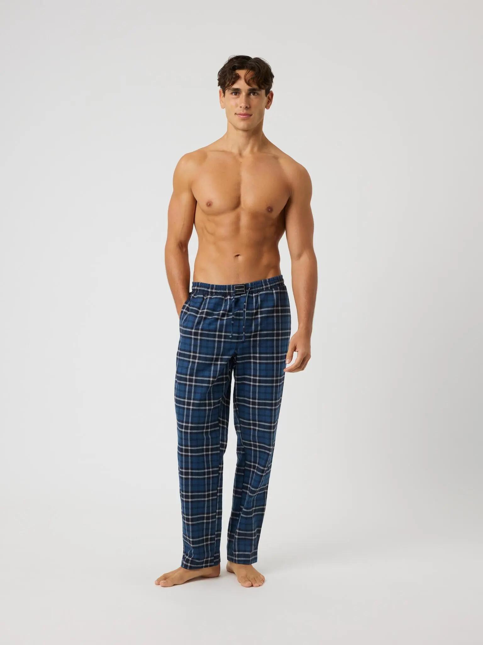 bjorn_borg CORE FLANNEL PYJAMA PANTS en coton biologique 3/4