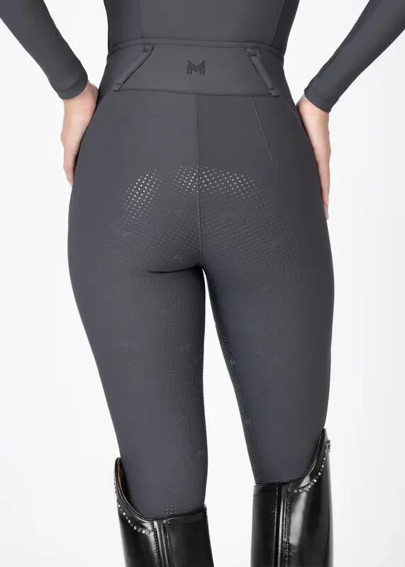 Pantalón Mujer Equitación Maximilian Vision Full Grip Grafito 3/7