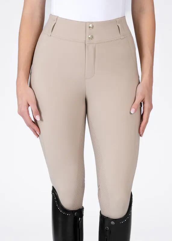 Pantalón Mujer Equitación Maximilian Aero Full Grip Beige 3/7