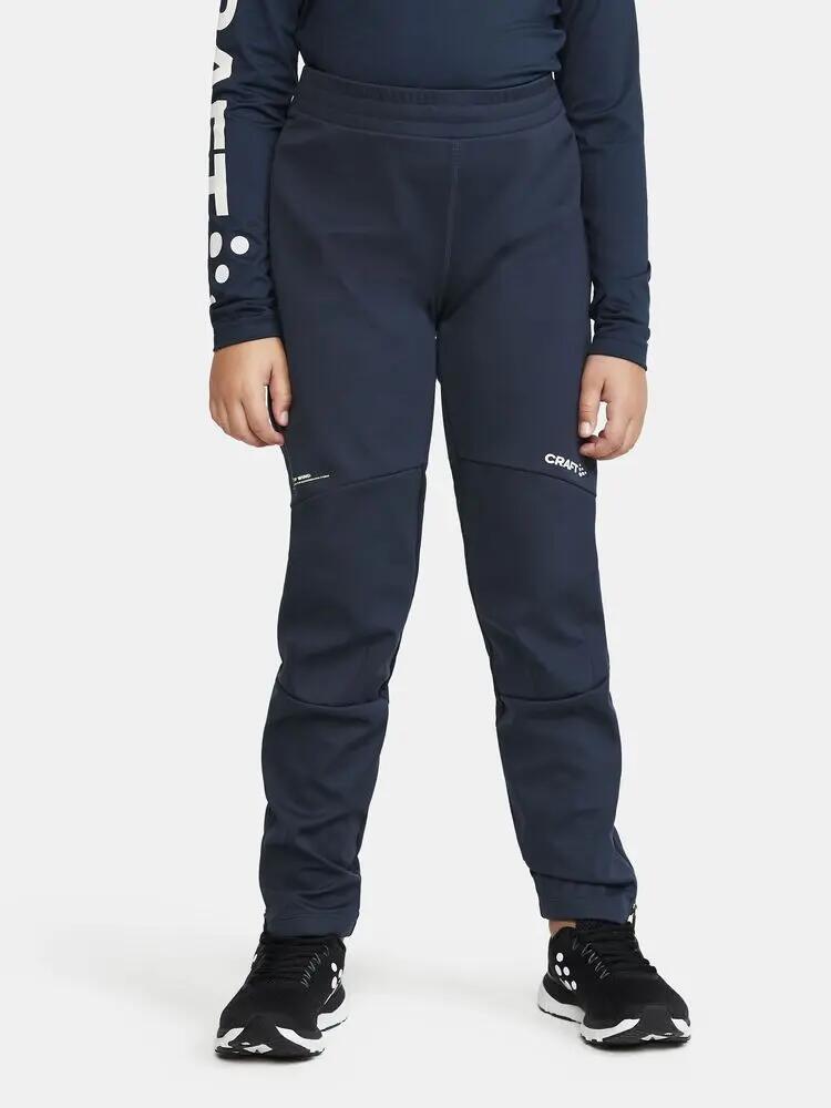 craft CORE Nordic Club FZ Pants Jr – softshell corta‑vento e impermeável 5/7