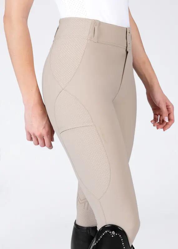Pantalón Mujer Equitación Maximilian Aero Full Grip Beige 2/7