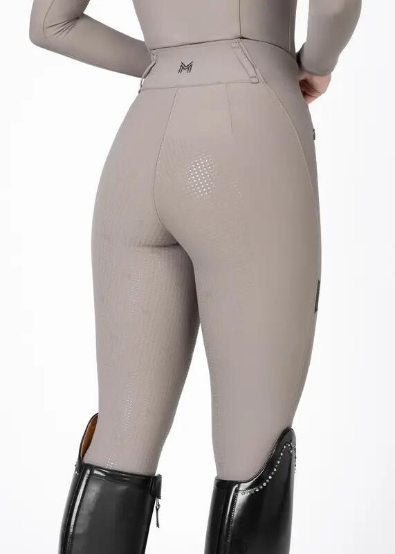 Pantalón Mujer Equitación Maximilian Vision Full Grip Topo 4/7