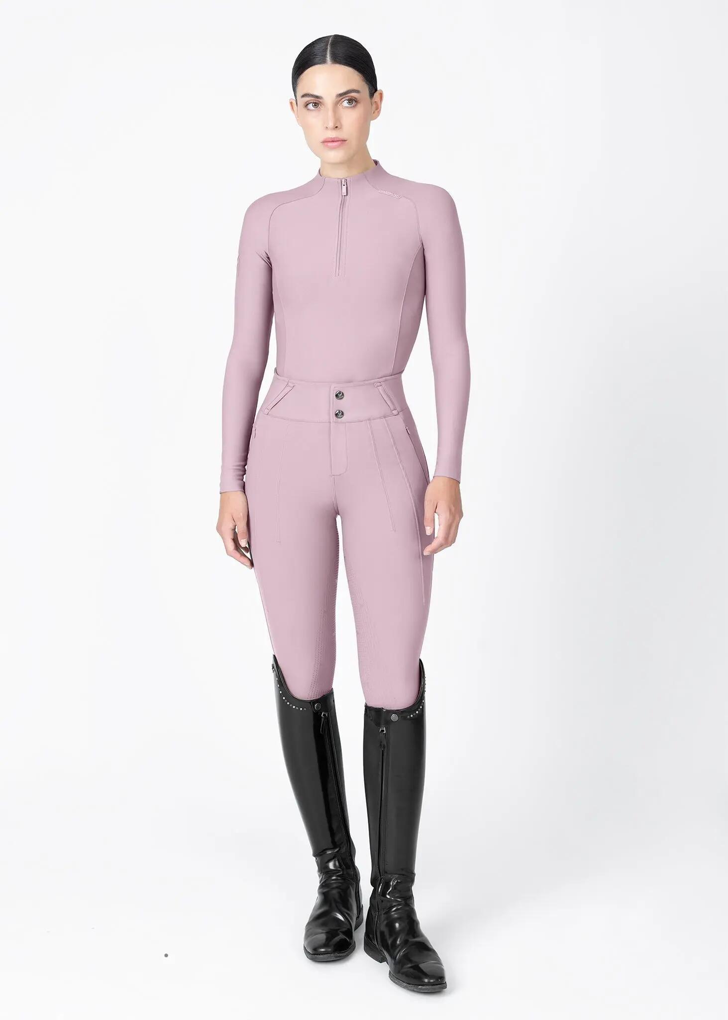 Maximilian Vision Rijbroek Full Grip Dames Mauve - 2/8