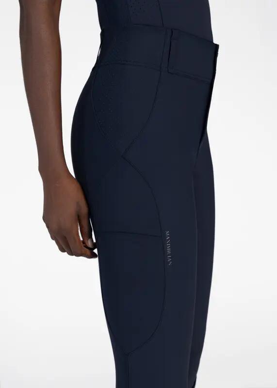 Pantalón Mujer Equitación Maximilian Aero Full Grip Atlántico 2/7