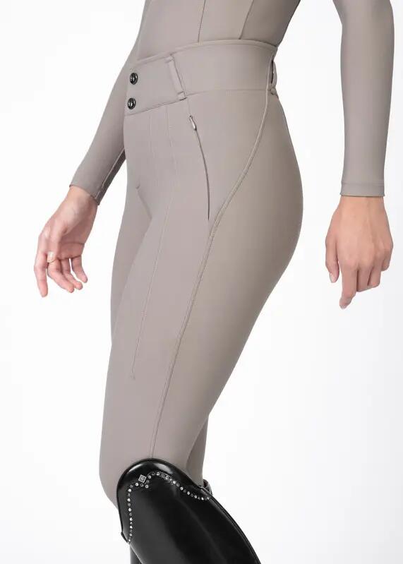 Pantalón Mujer Equitación Maximilian Vision Full Grip Topo 2/7