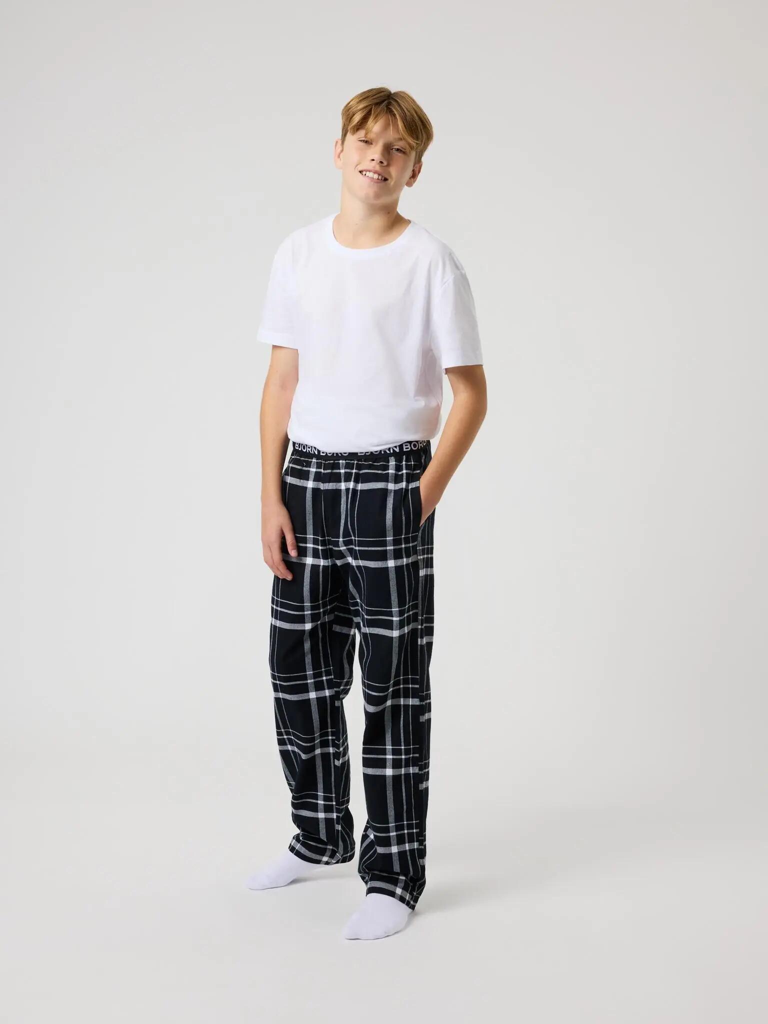 bjorn_borg CORE FLANNEL PYJAMA PANTS em algodão orgânico 3/4