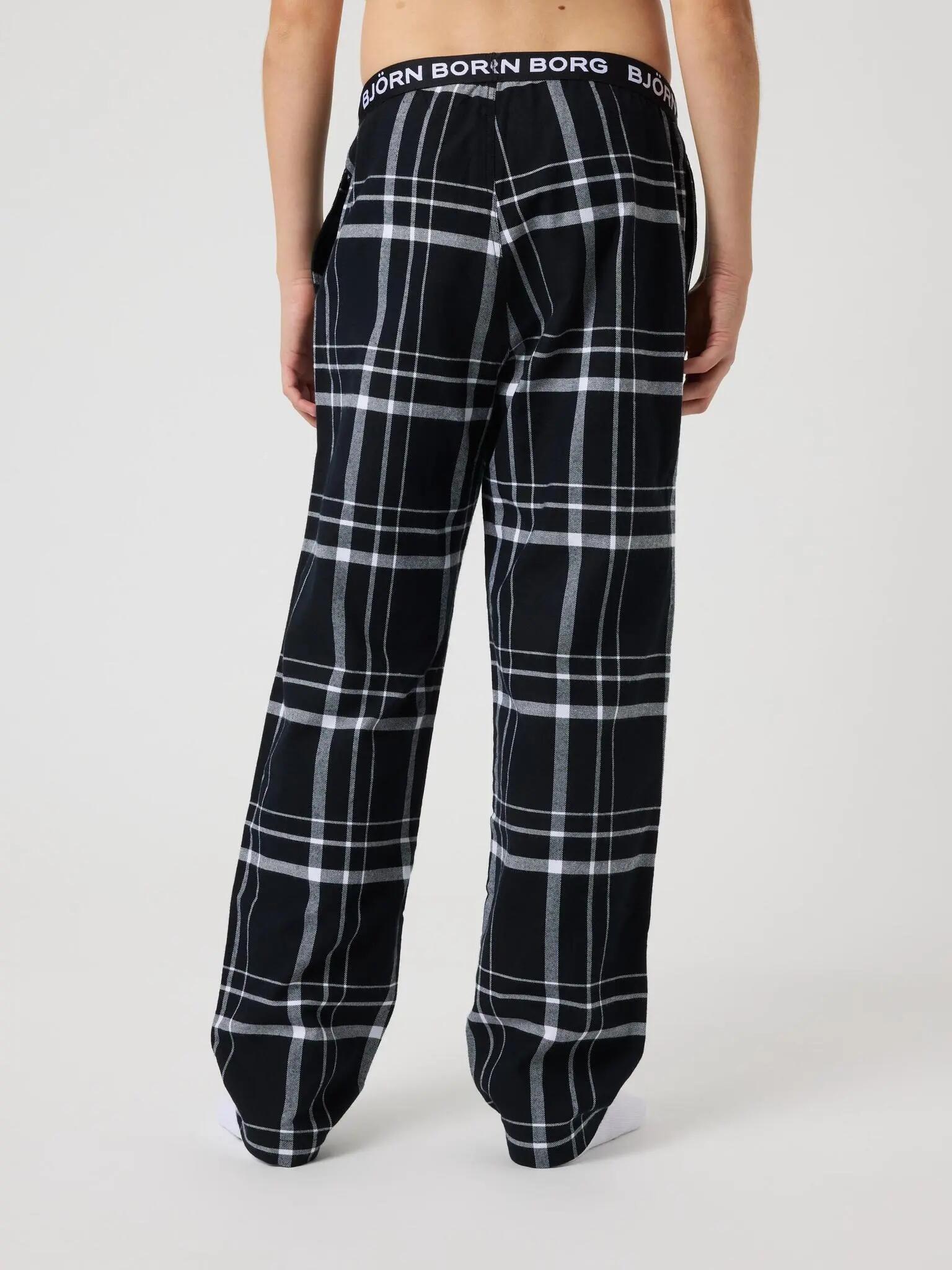 bjorn_borg CORE FLANNEL PYJAMA PANTS em algodão orgânico 2/4