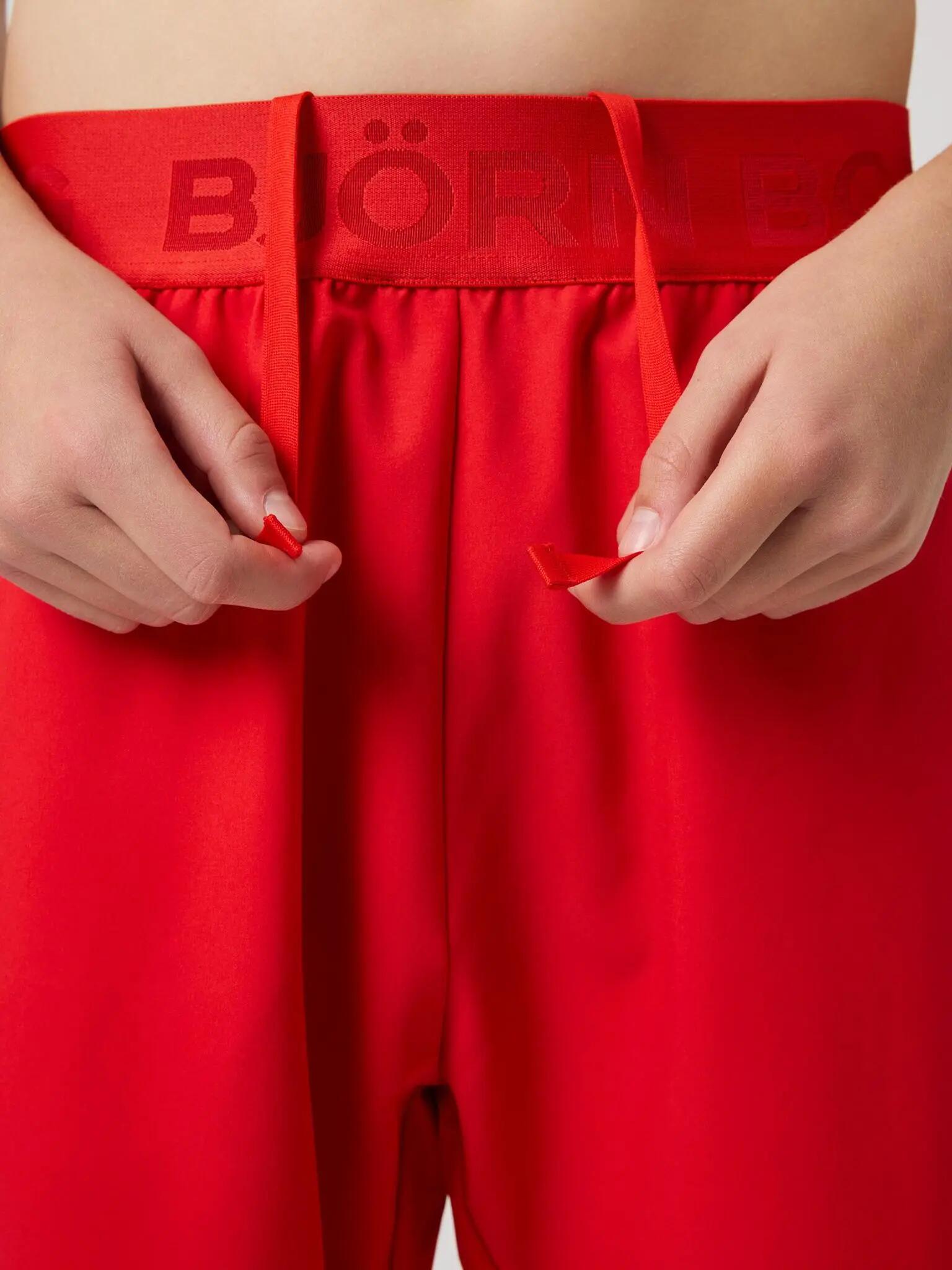 bjorn_borg BORG SHORTS em poliéster reciclado — júnior, cor FLAME SCARLET 4/4