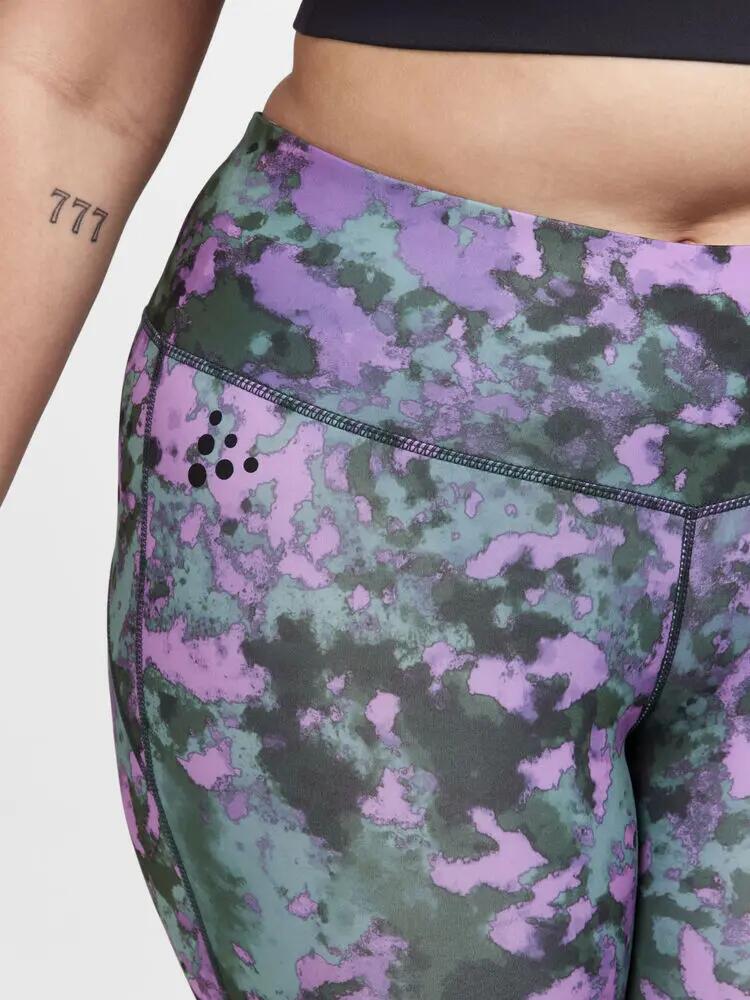 craft ADV Essence Plus Capri W – capri de cintura alta confortável 3/4