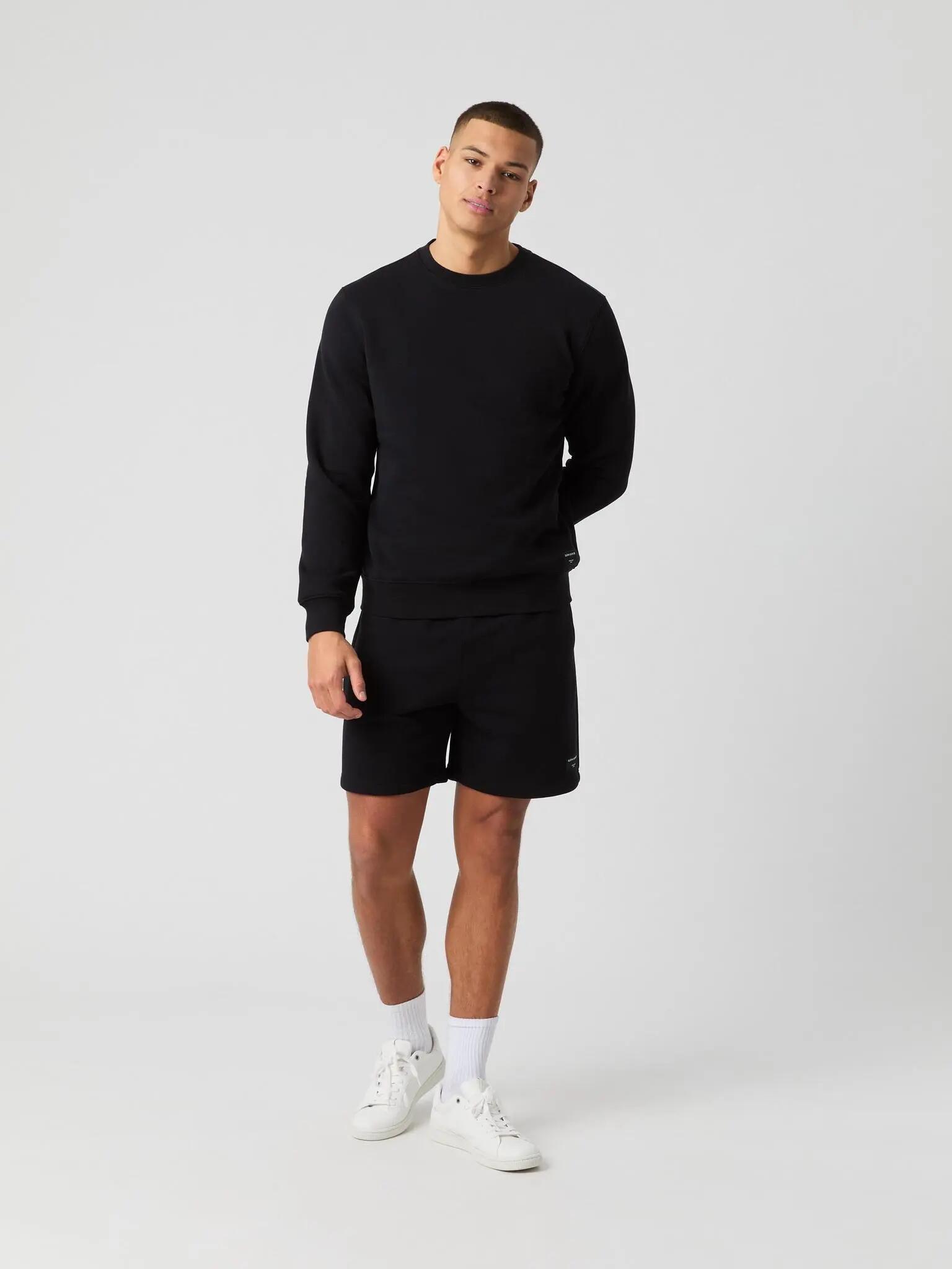 bjorn_borg CENTRE SWEATSHIRT Herren in BLACK BEAUTY 3/4