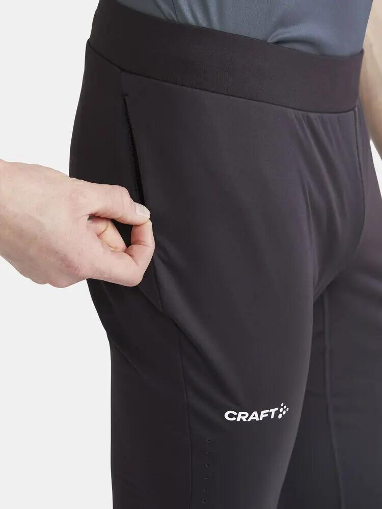 craft ADV Essence Warm Wind Tights 2 M – Leggings de treino corta-vento, quentes 5/7