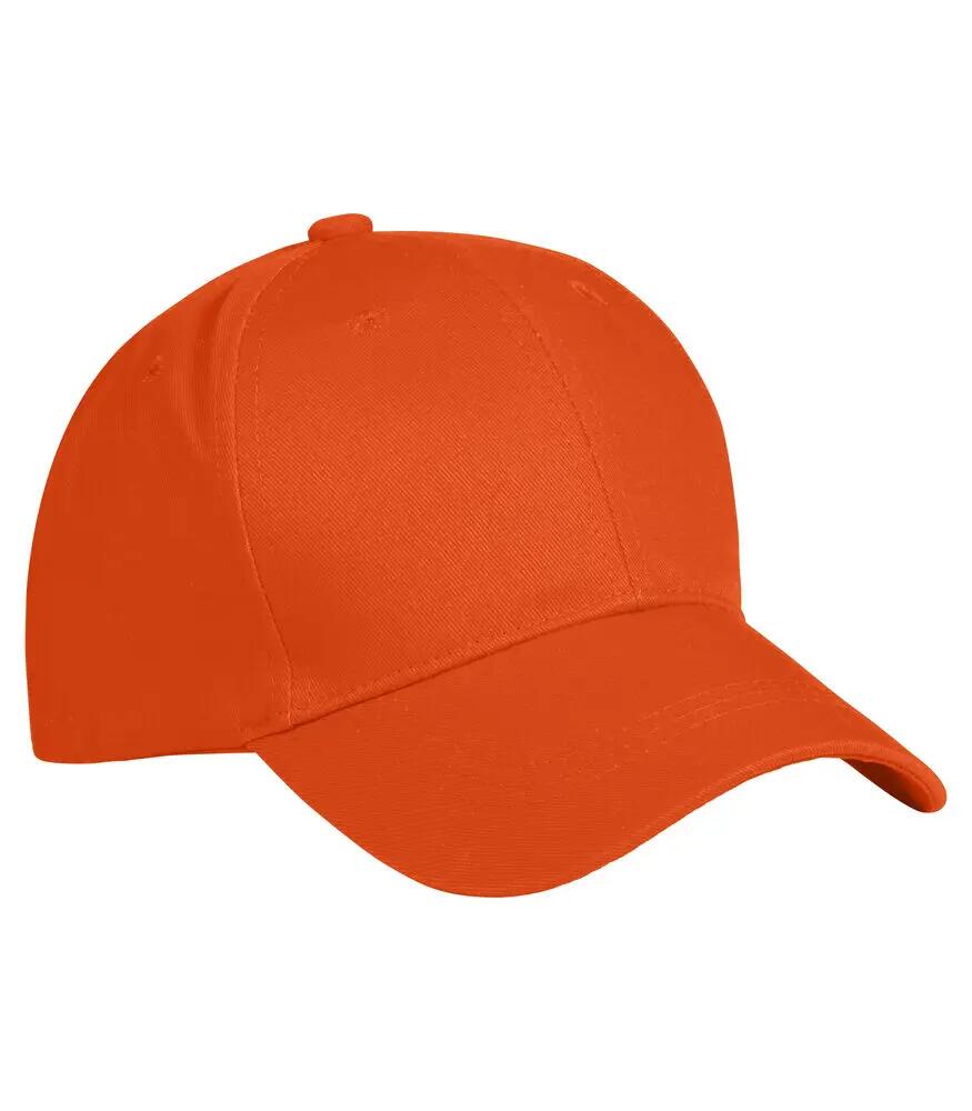 clique Classic Cap 6 pannelli in cotone 100% – Blood Orange 5/5