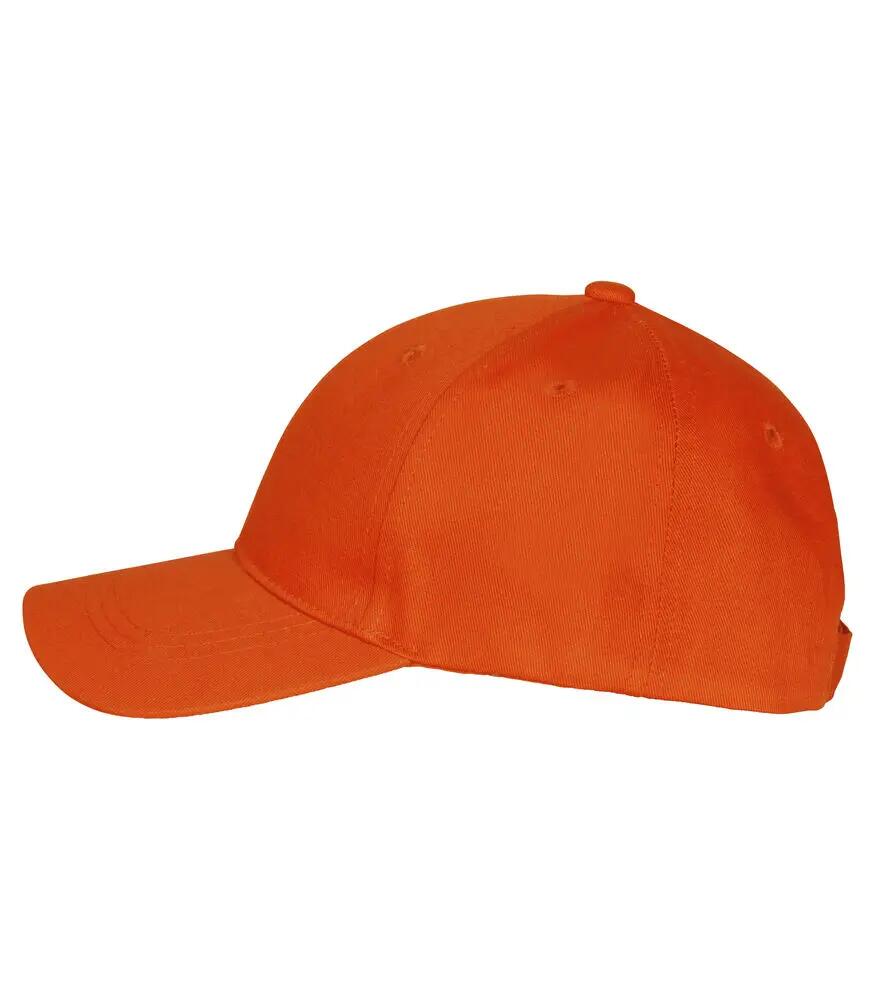 clique Classic Cap 6 pannelli in cotone 100% – Blood Orange 3/5