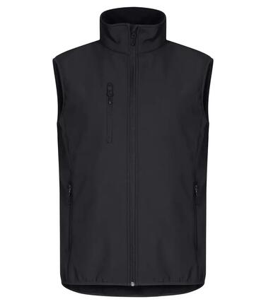 clique Classic Softshell Vest en polyester recyclé – Veste softshell 3 couches