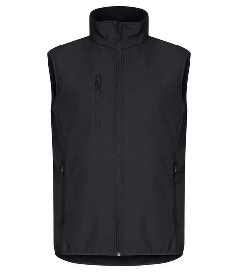 clique Classic Softshell Vest en polyester recyclé – Veste softshell 3 couches