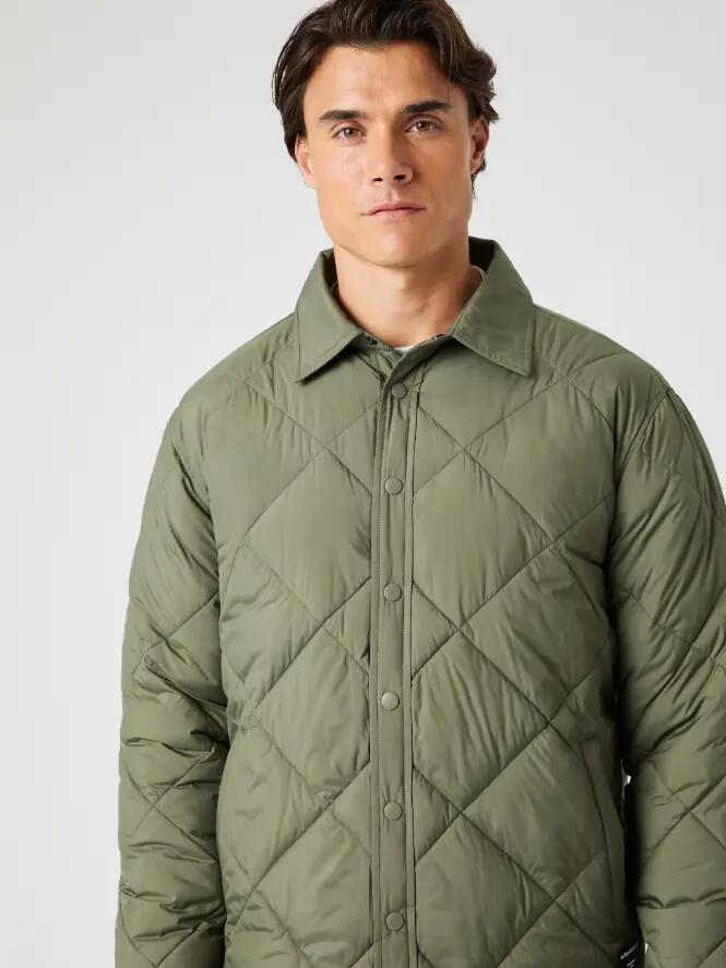 bjorn_borg CENTRE QUILTED OVERSHIRT DUSTY OLIVE 5/5