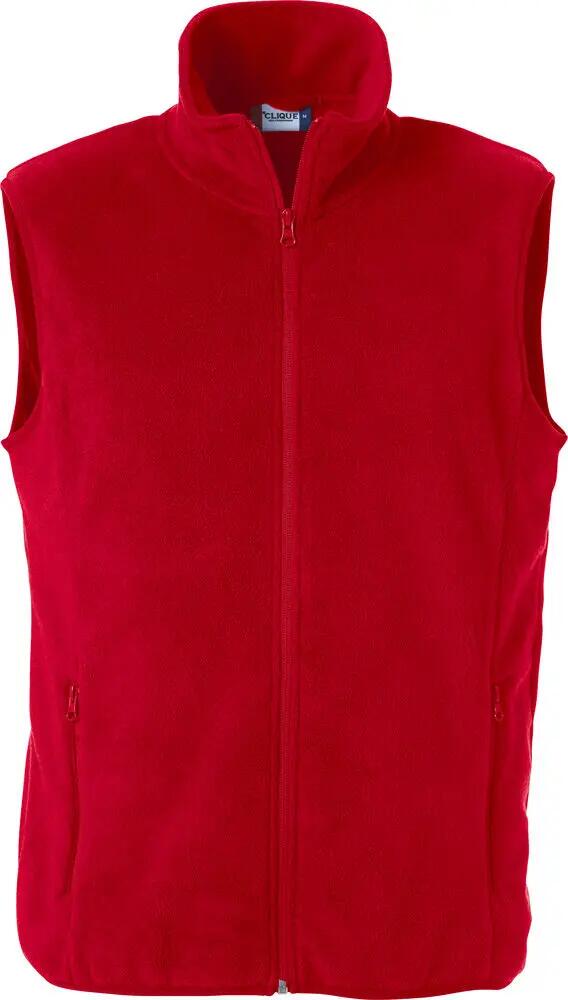 clique Basic Polar Fleece Vest — rote Fleeceweste, antipilling 1/4
