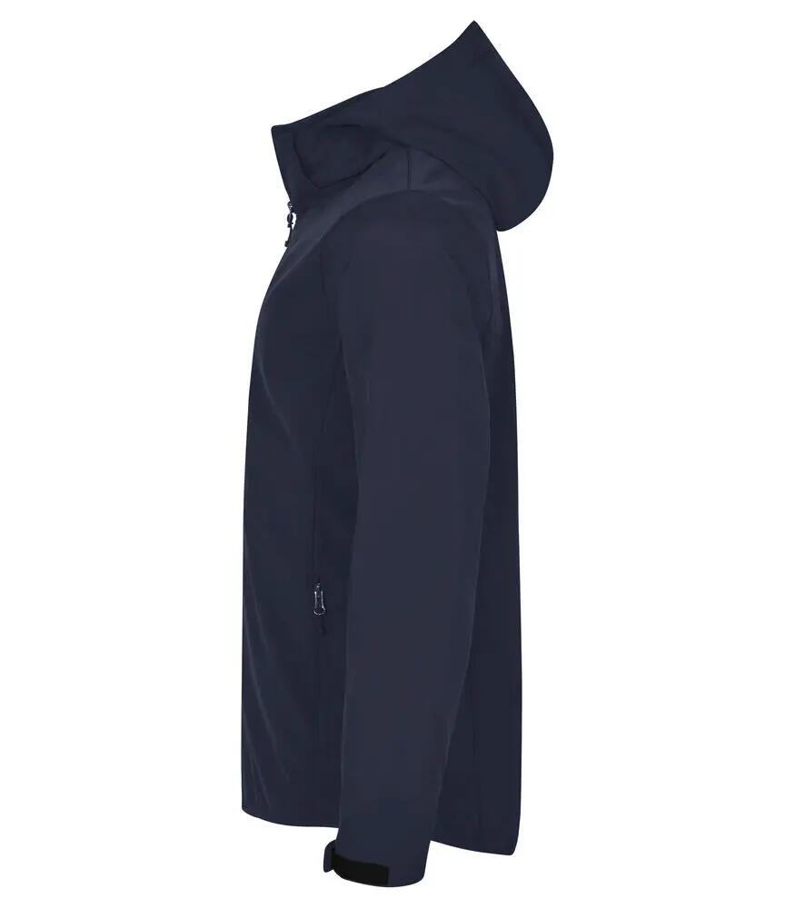 clique Classic Softshell Hoody em Poliéster Reciclado 3/4