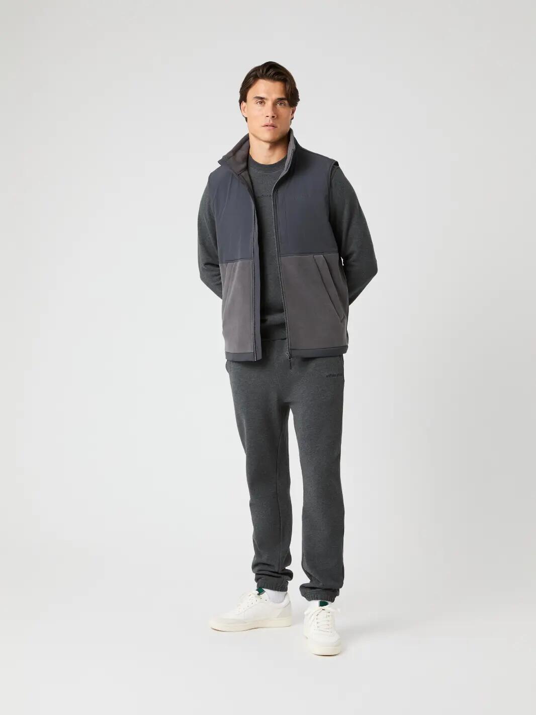 bjorn_borg BORG FLEECE HYBRID VEST — ASPHALT 3/5