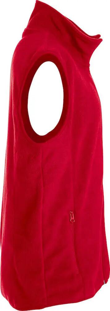 clique Basic Polar Fleece Vest — rote Fleeceweste, antipilling 4/4