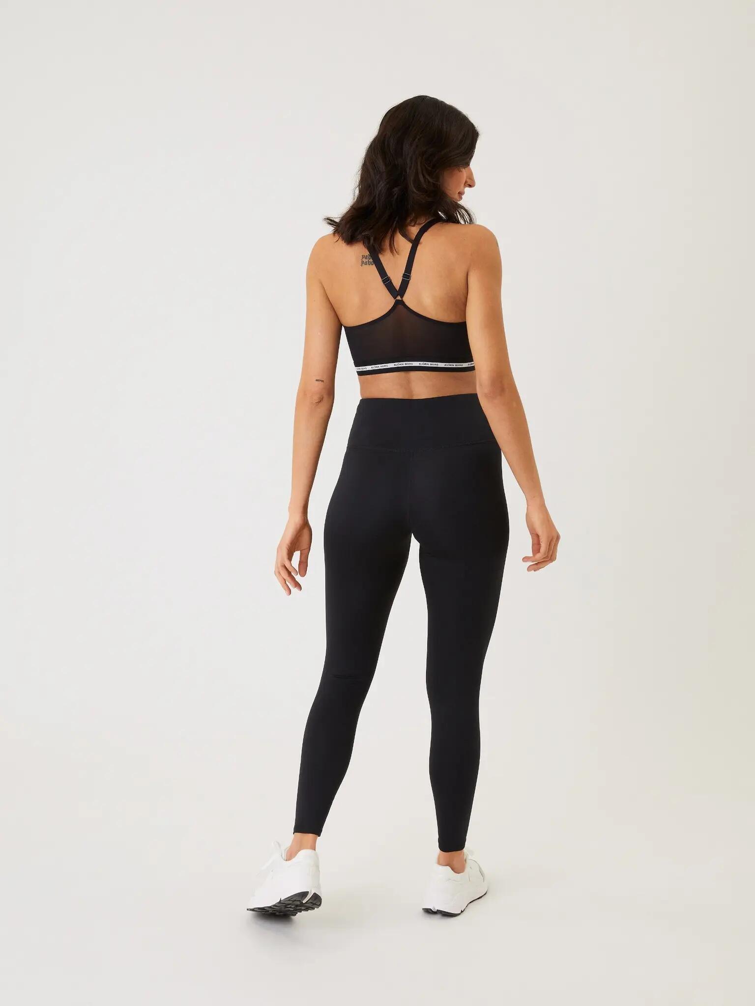 bjorn_borg BORG LOGO TIGHTS in BLACK BEAUTY 3/4