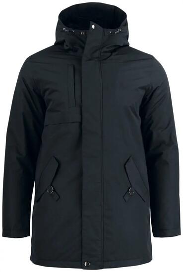 clique Creston Steppjacke mit Teddyfutter in Kapuze – Schwarz