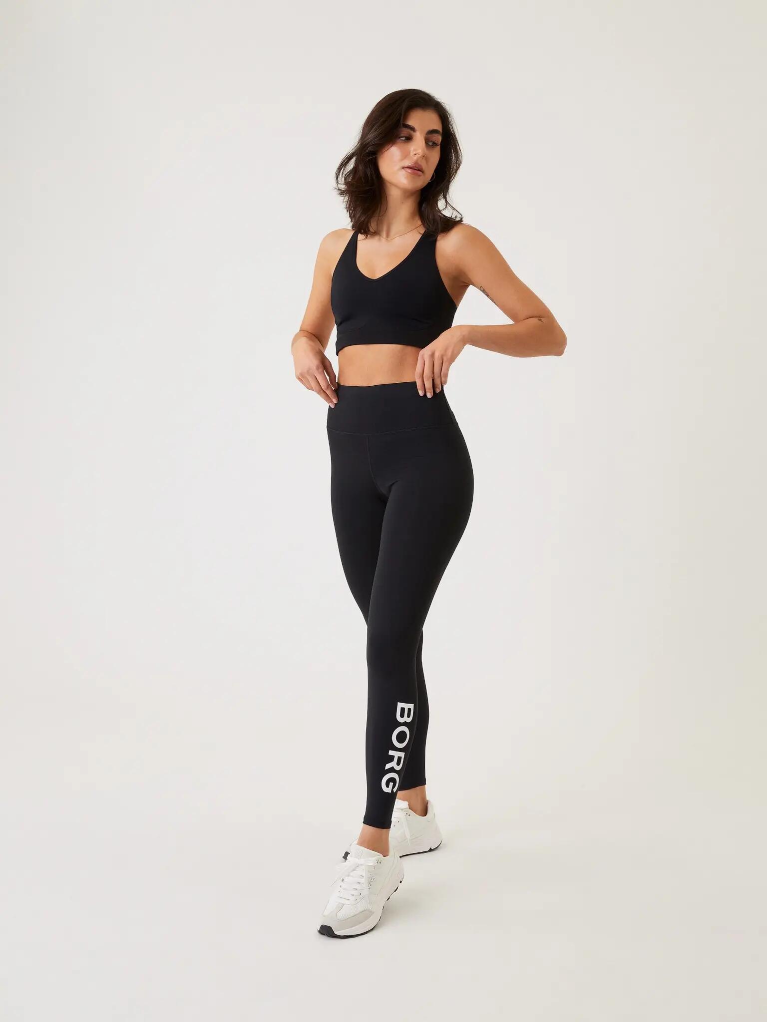 bjorn_borg BORG LOGO TIGHTS in BLACK BEAUTY 2/4