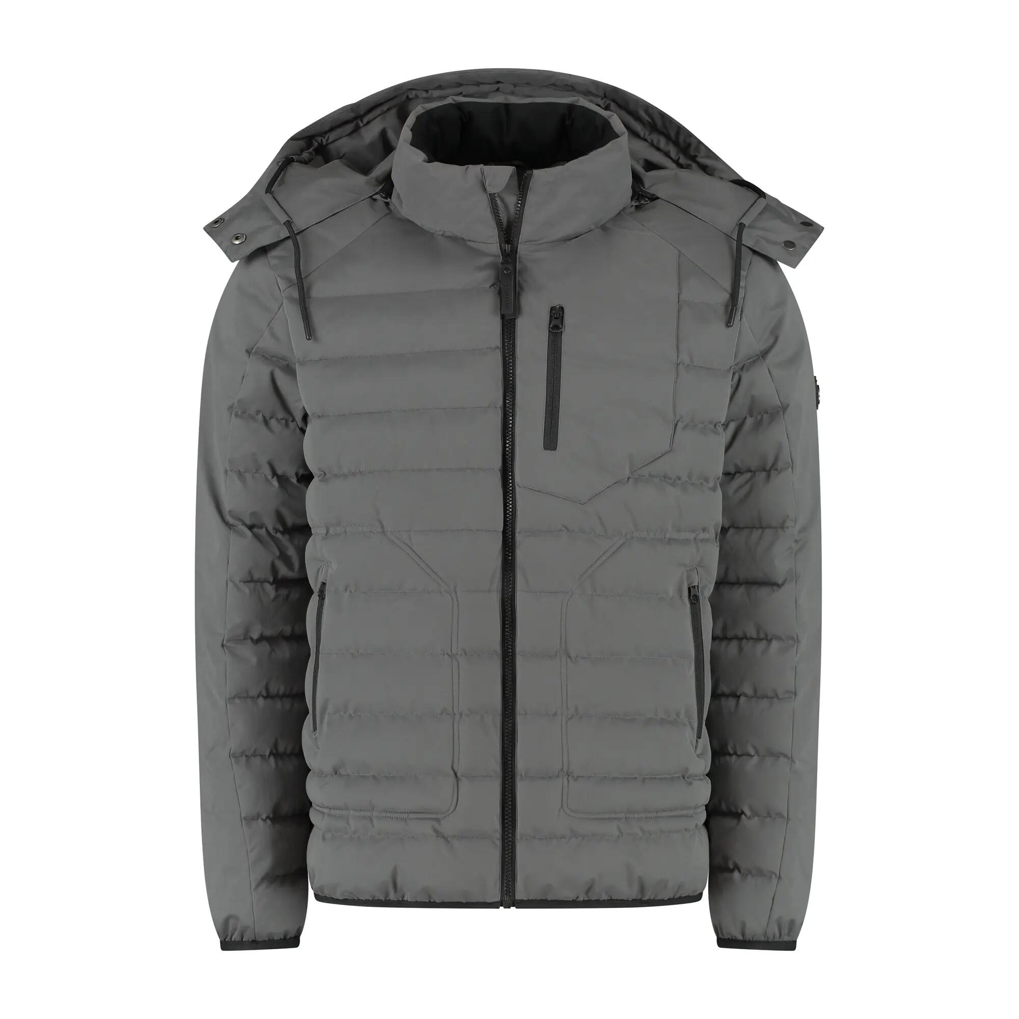 Solveig Heren - Puffer winterjas - Waterdicht - Grijs 4/5