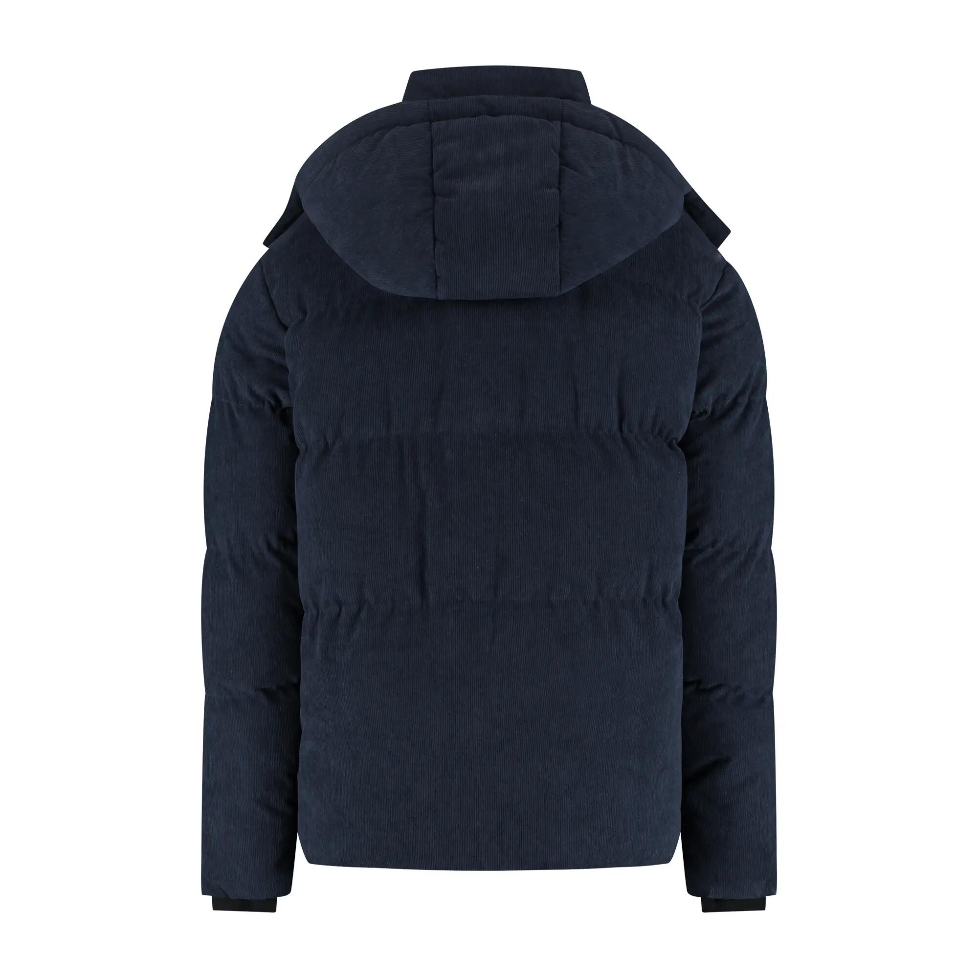 Ulf Herren – Daunen-Winterjacke – Cord – Marineblau 5/5