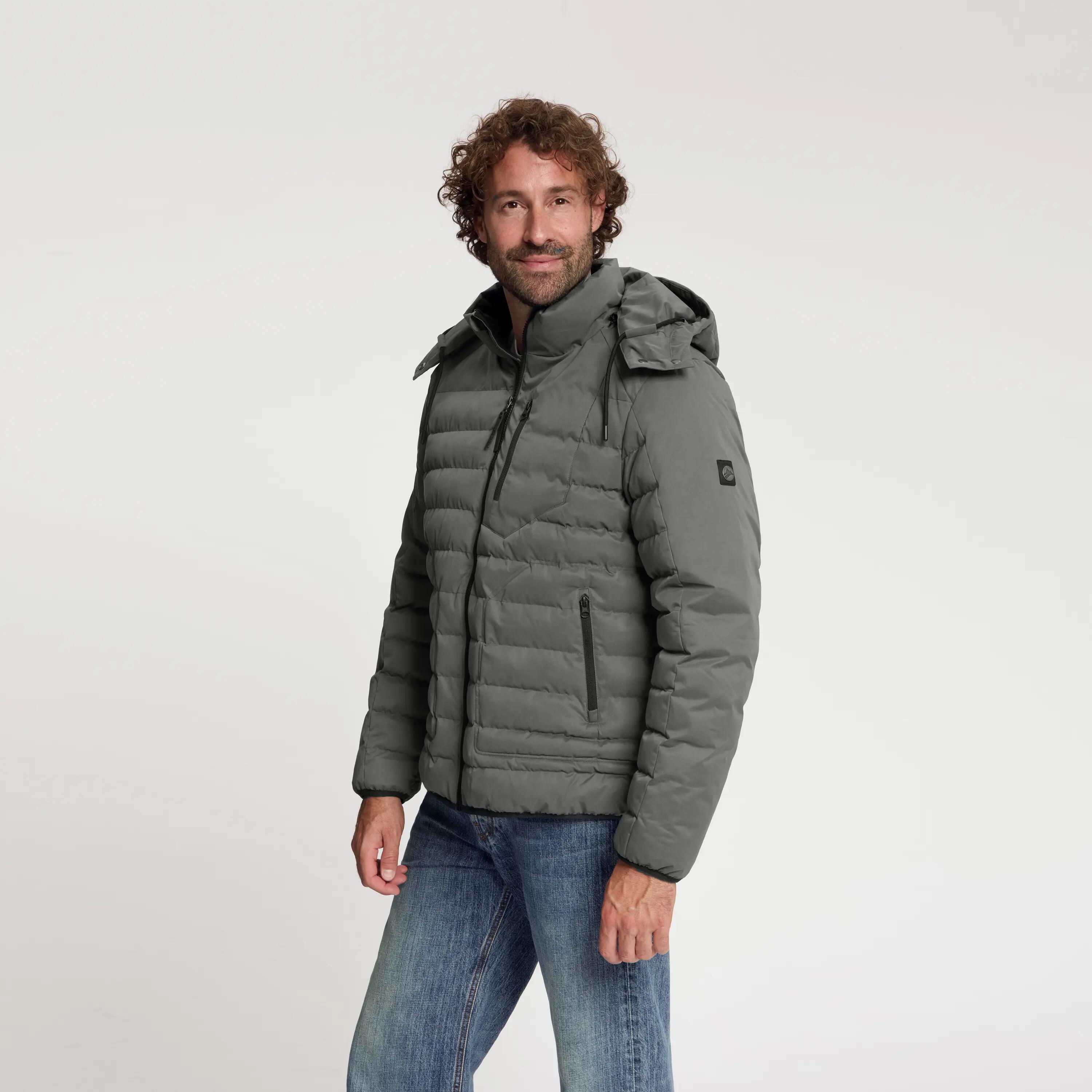 Solveig Heren - Puffer winterjas - Waterdicht - Grijs 2/5