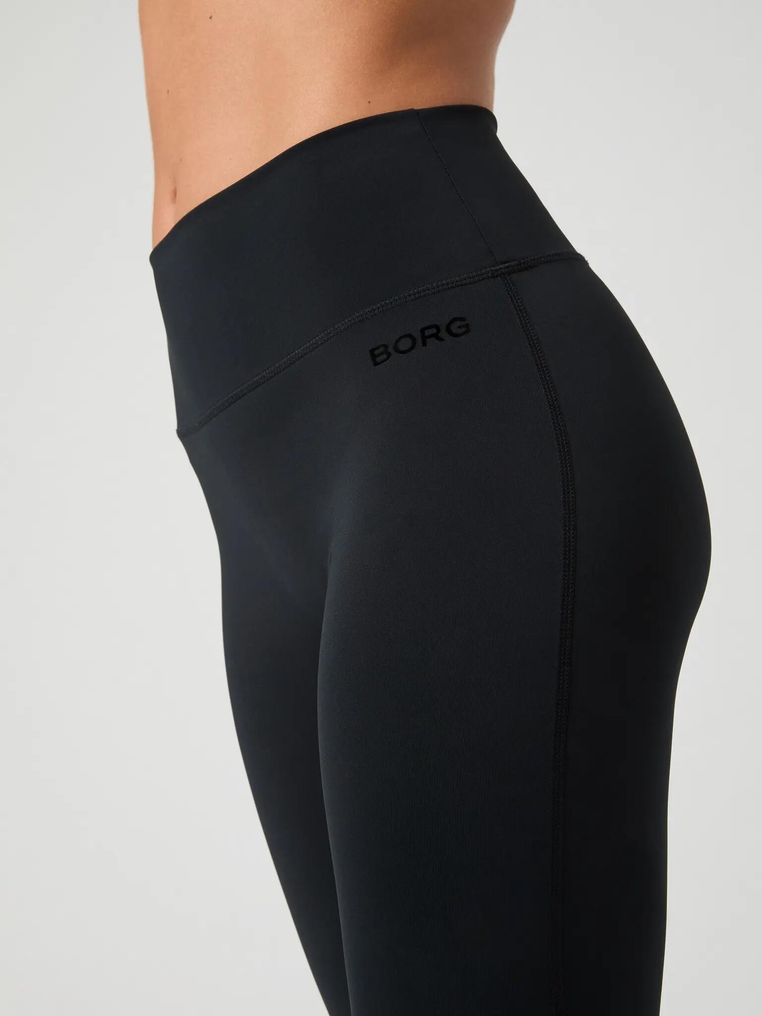 bjorn_borg BORG FLARE TIGHTS TALL – Recycled polyester, BLACK BEAUTY 4/5