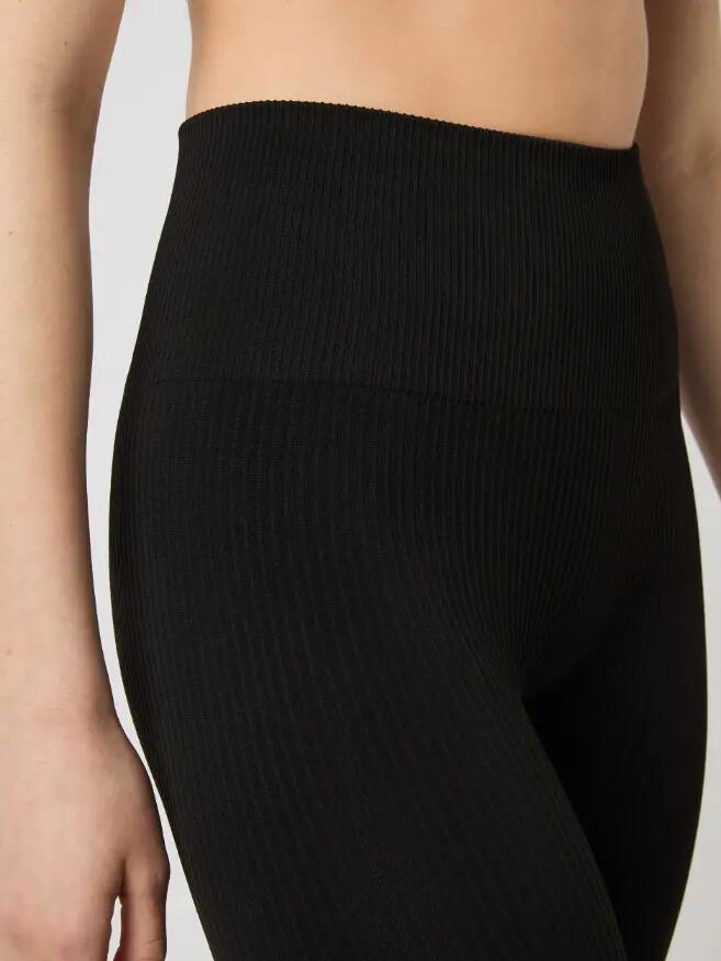 bjorn_borg STUDIO SEAMLESS RIBBED TIGHTS zwart gerecycled 5/5
