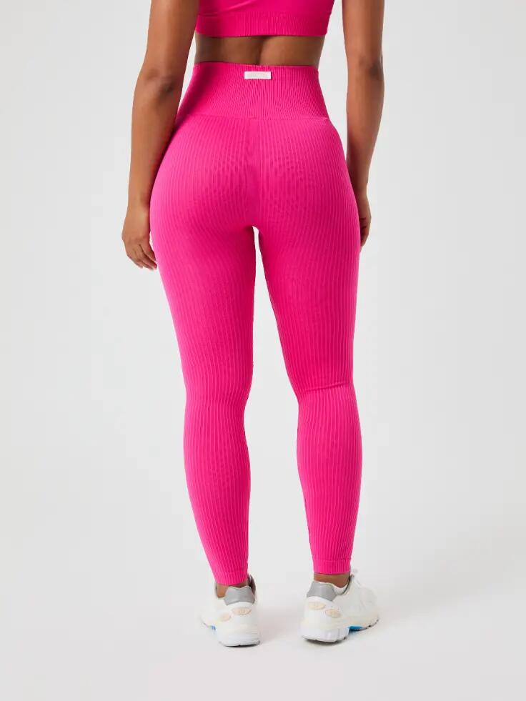 bjorn_borg STUDIO SEAMLESS RIBBED TIGHTS – PINK GLO 2/4