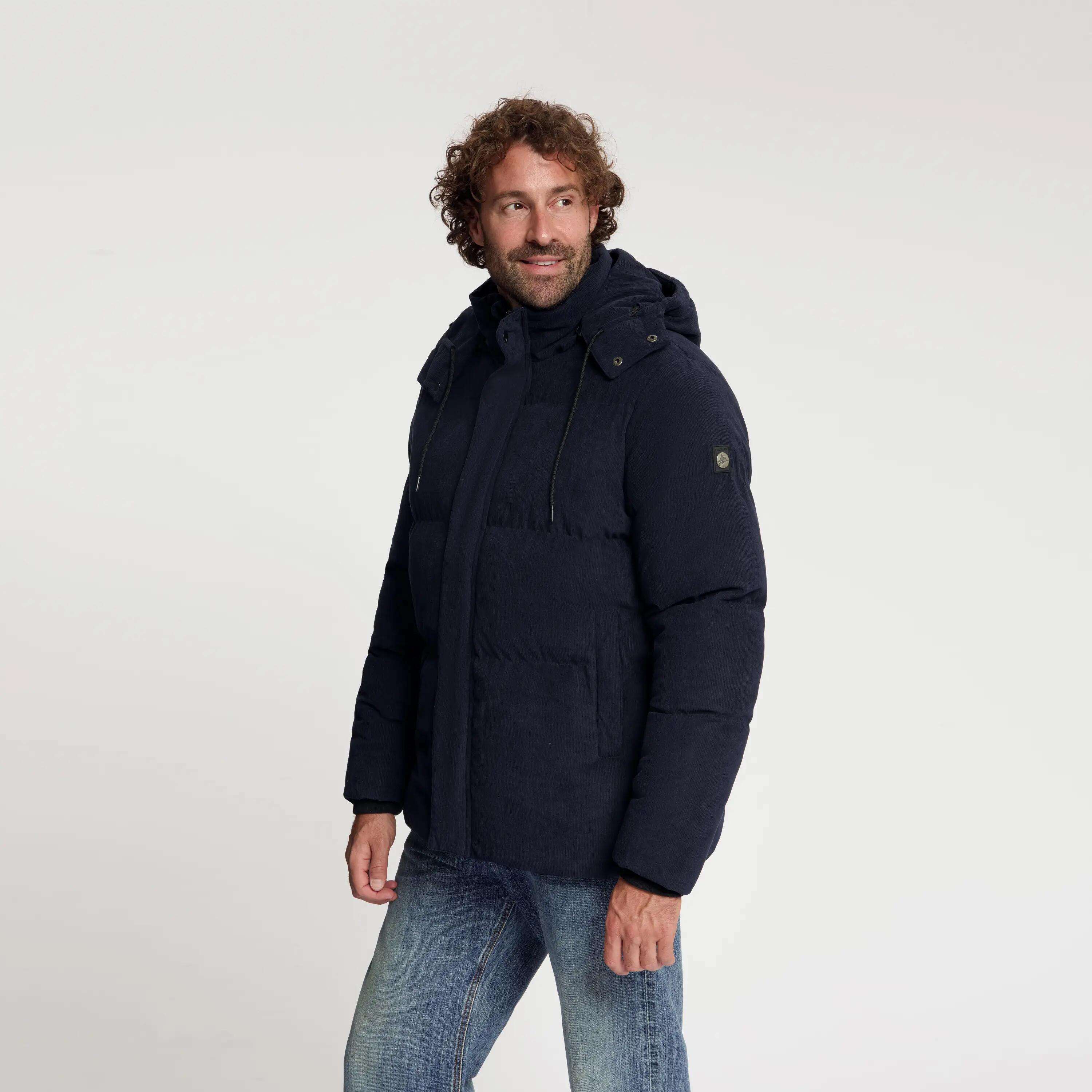 Ulf Herren – Daunen-Winterjacke – Cord – Marineblau 2/5