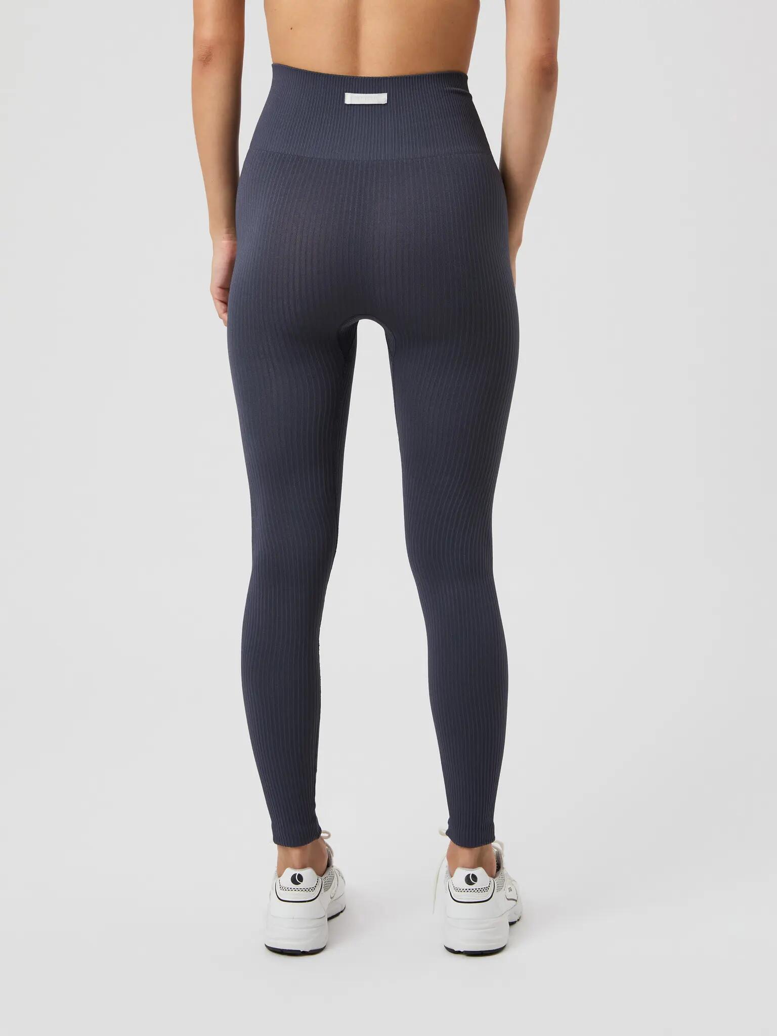bjorn_borg STUDIO SEAMLESS RIBBED TIGHTS ODYSSEY GRAY 2/4