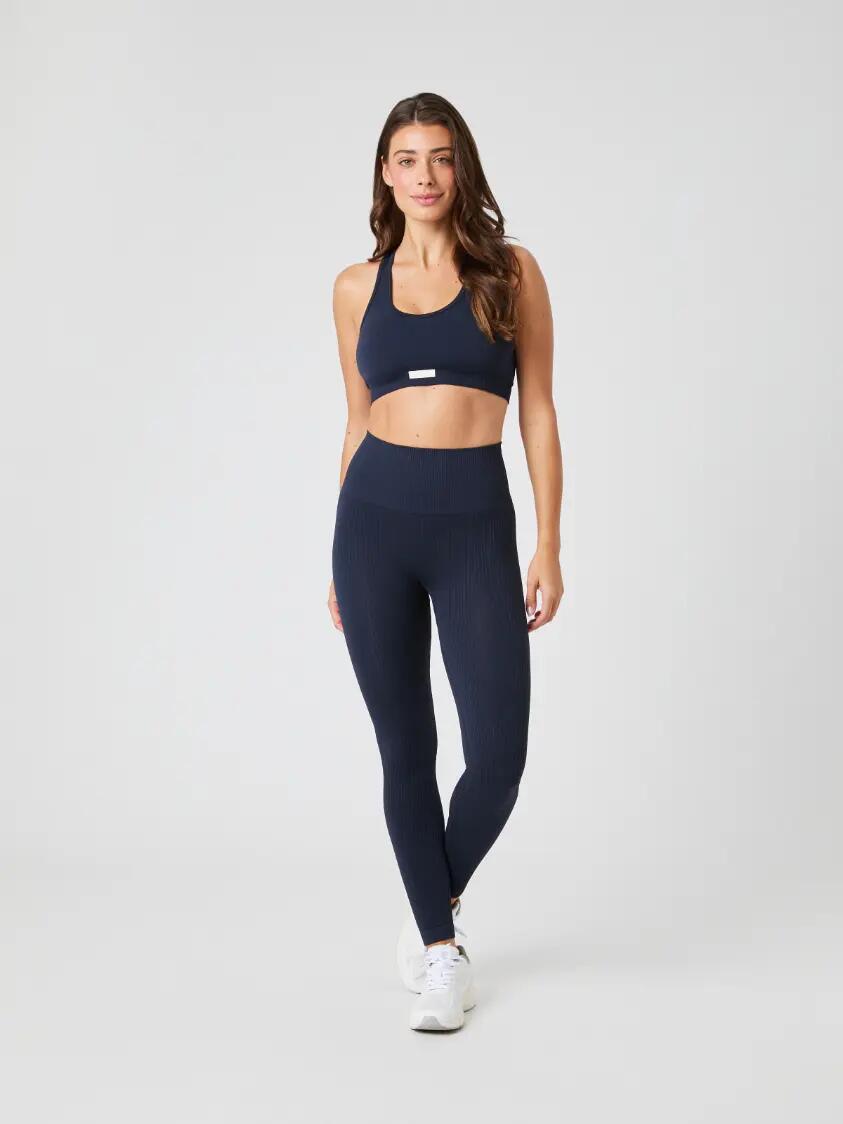 bjorn_borg STUDIO SEAMLESS RIBBED TIGHTS — mulher, OUTERSPACE 3/4
