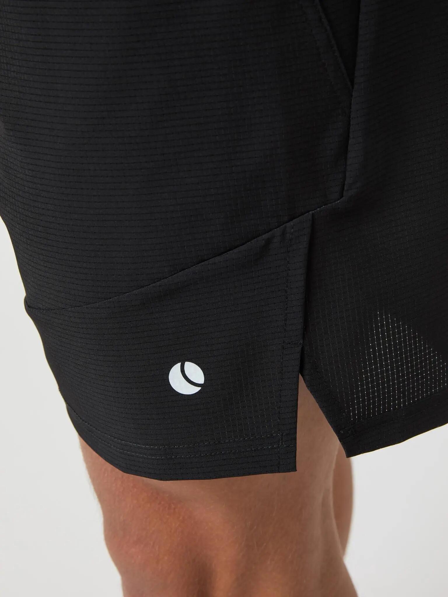 bjorn_borg ACE PRO 7" SHORTS en polyester recyclé — BLACK BEAUTY 4/5