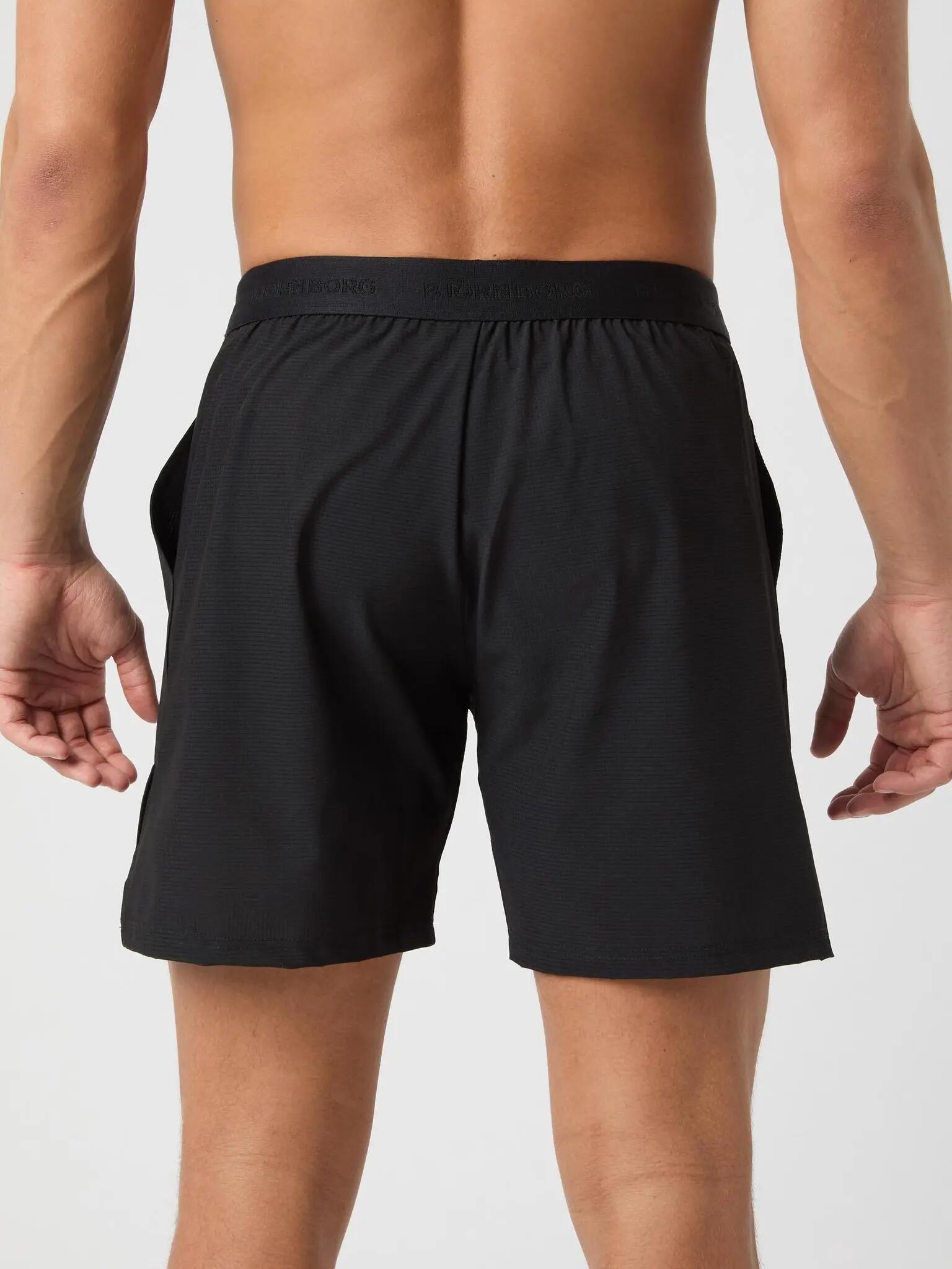 bjorn_borg ACE PRO 7" SHORTS en polyester recyclé — BLACK BEAUTY 2/5