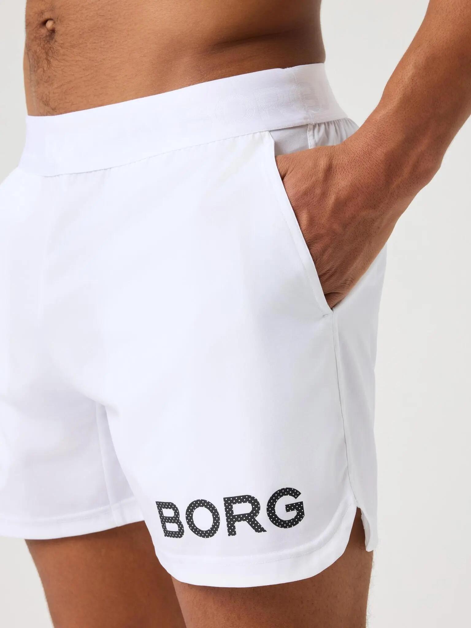 bjorn_borg BORG 6" SHORTS van gerecycled polyester - BRILLIANT WHITE 3/5