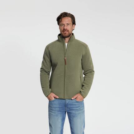 Joey Herren – Outdoor-Weste – Teddy-Futter – Grün