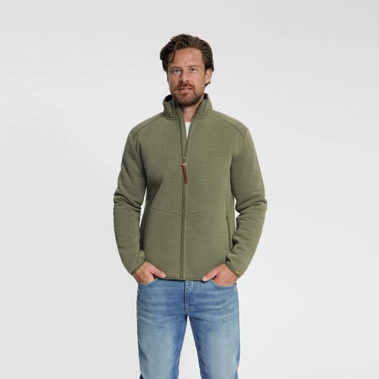 Joey Herren – Outdoor-Weste – Teddy-Futter – Grün