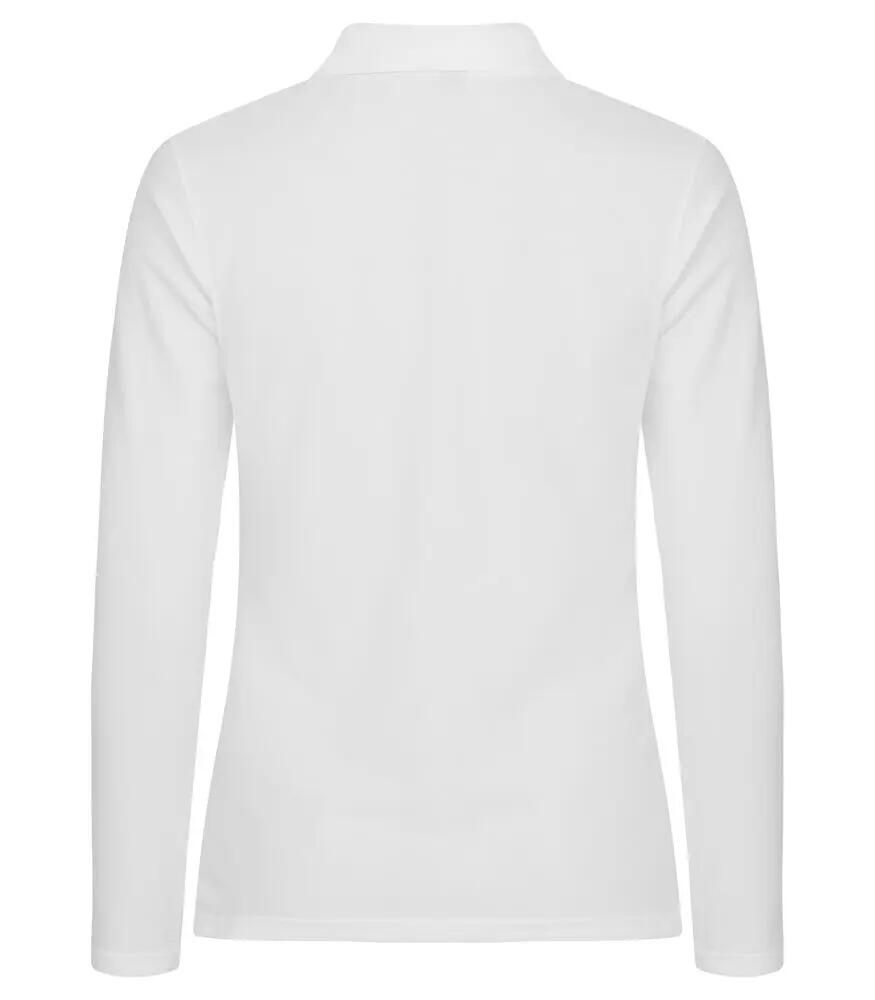 clique Stretch Premium Polo L/S Dames – katoen met elastaan 4/4