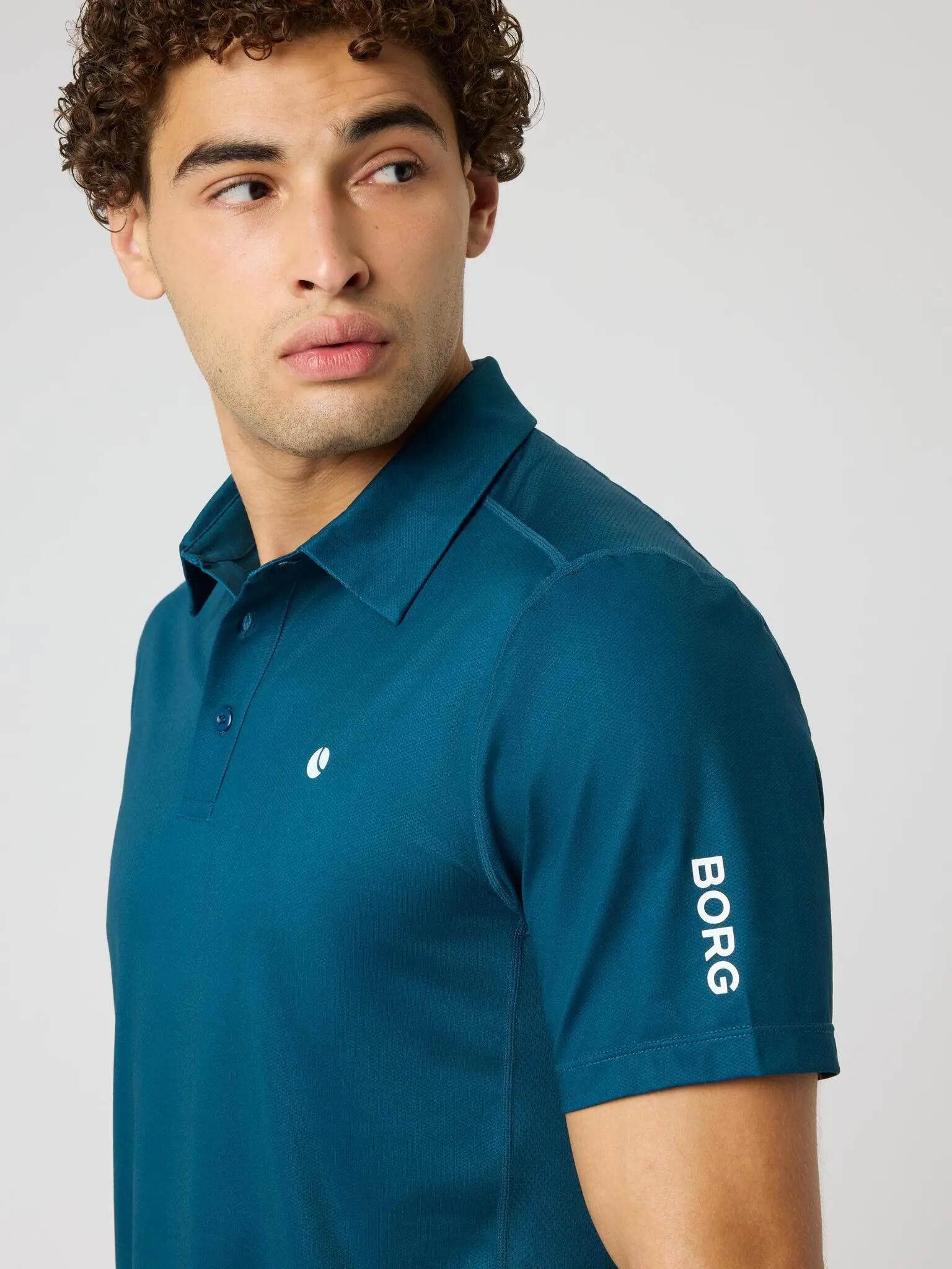 bjorn_borg Polo ACE à panneaux mesh – REFLECTING POND 5/5