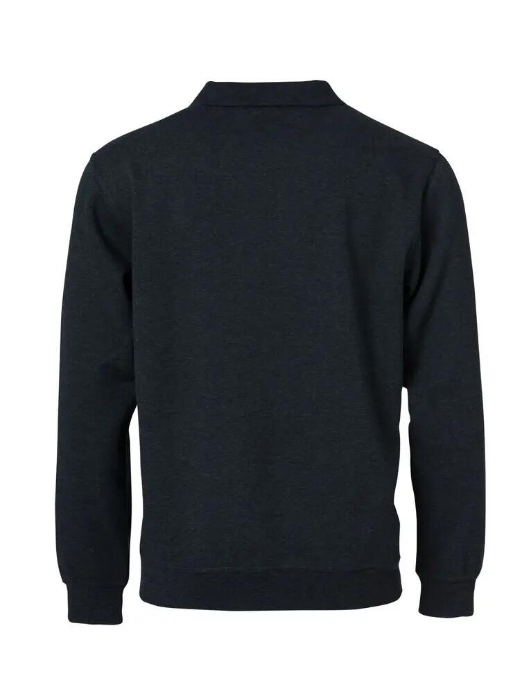 clique Basic Polo Sweater homem em anthracite melange, durável 2/4