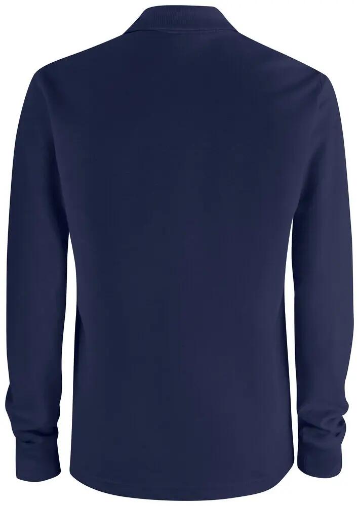 clique Polo Basic à poche manches longues – 100% coton, coupe régulière 2/4
