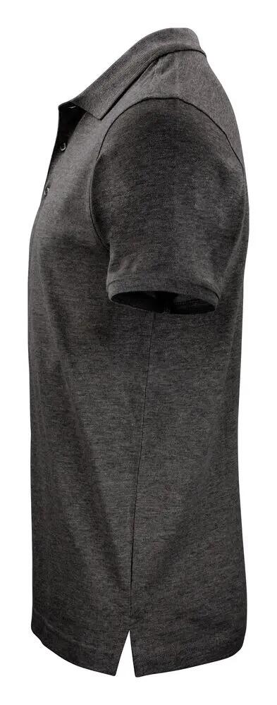 clique Classic OC Polo homem 100% algodão orgânico antracite mesclado 3/4
